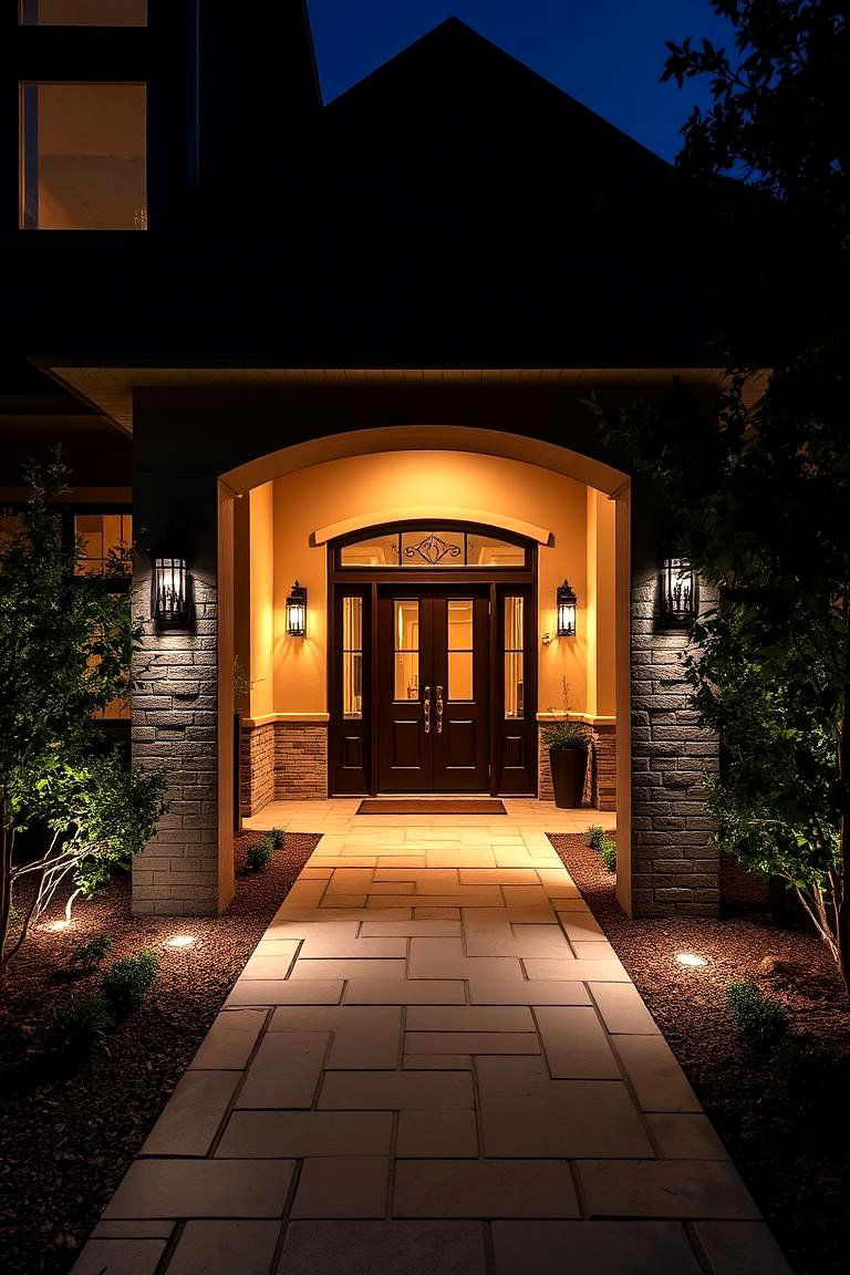 Outdoor Entryway Lighting - 24 Recessed Lighting Ideas