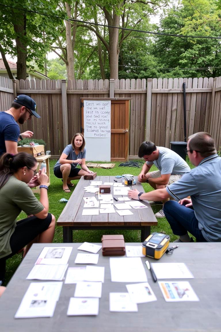 Outdoor Escape Room - 24 Backyard Birthday Party Ideas