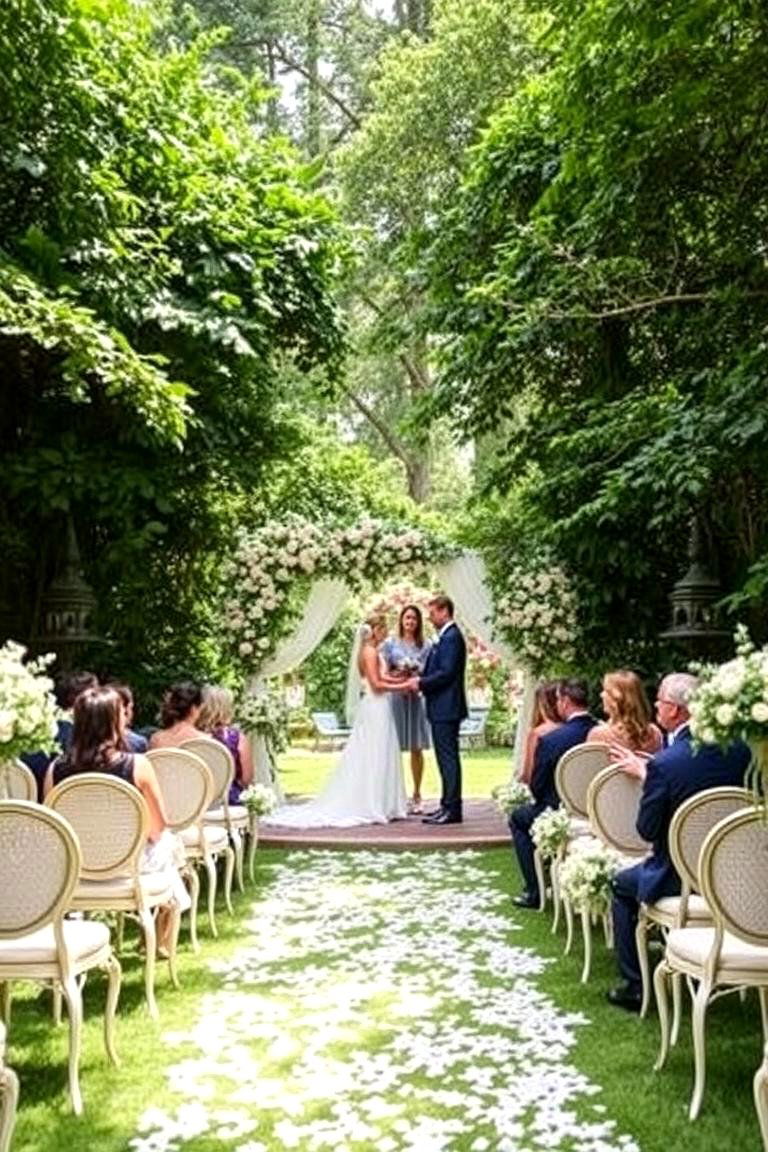 Outdoor Garden Ceremonies - 24 Glamorous Wedding Ideas