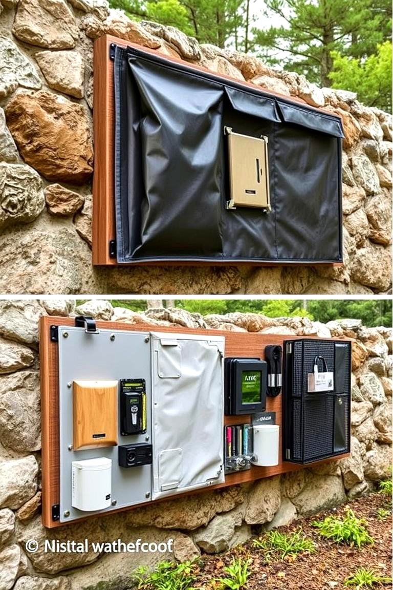 Outdoor Gun Wall Installation - 24 Gun Wall Ideas