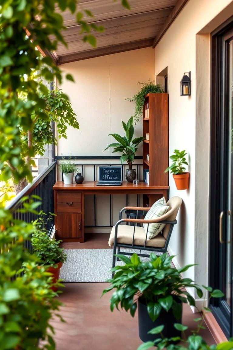 Outdoor Home Office - 24 Balcony Ideas