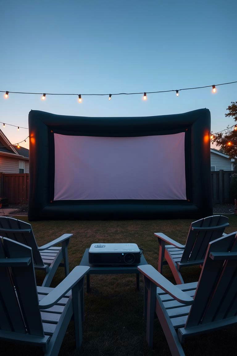 Outdoor Home Theater - 24 Home Theater Ideas