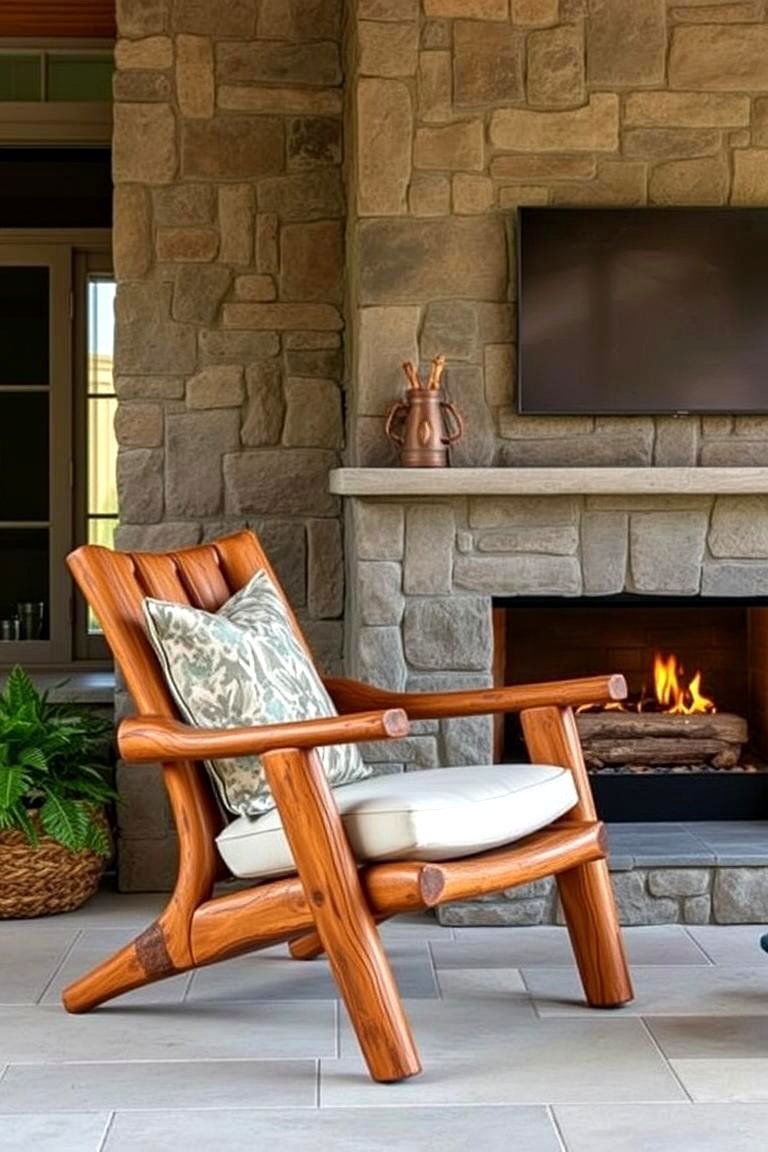 Outdoor Indoor Fusion Chair - 24 Chairs in Front of Fireplace Ideas