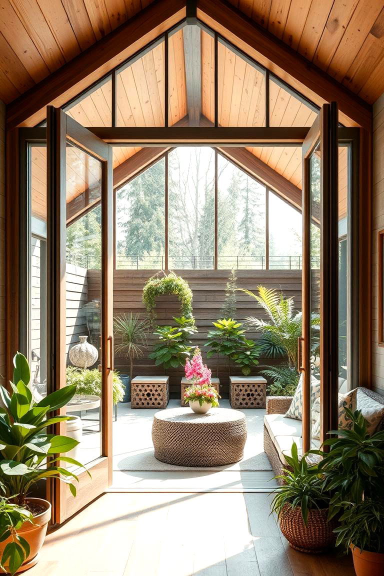 Outdoor Indoor Fusion Garden Room - 24 Garden Room Ideas