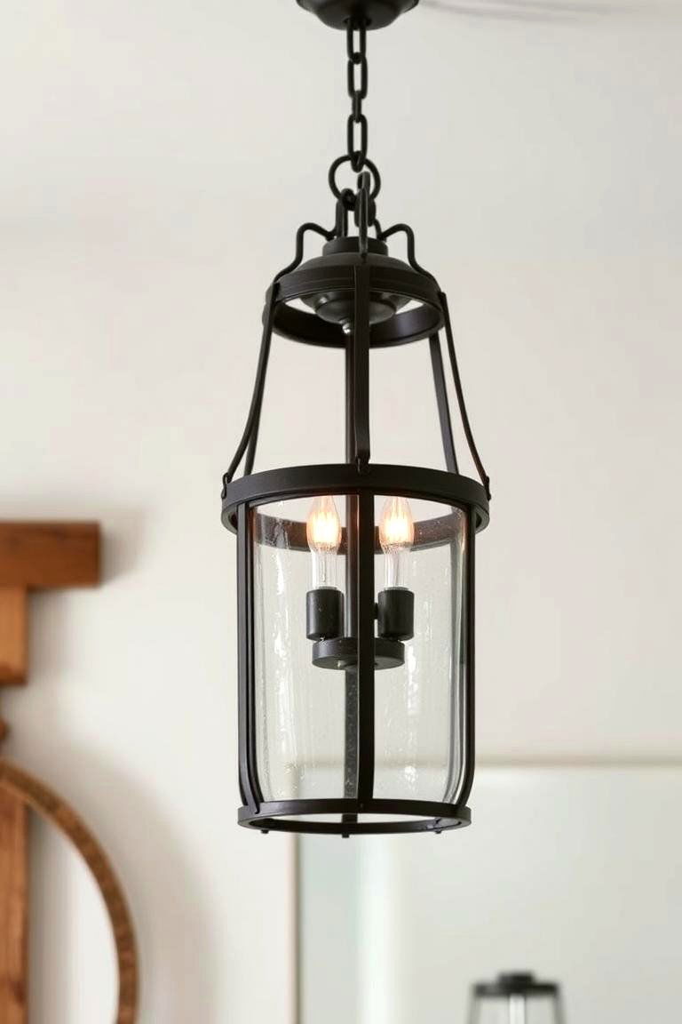 Outdoor Inspired Lantern Chandelier - 24 Bathroom Chandelier Ideas