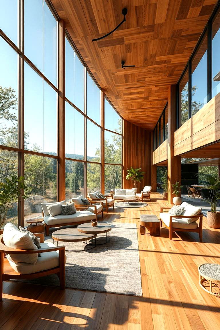 Outdoor Inspired Lounge - 24 Pole Barn Interior Ideas