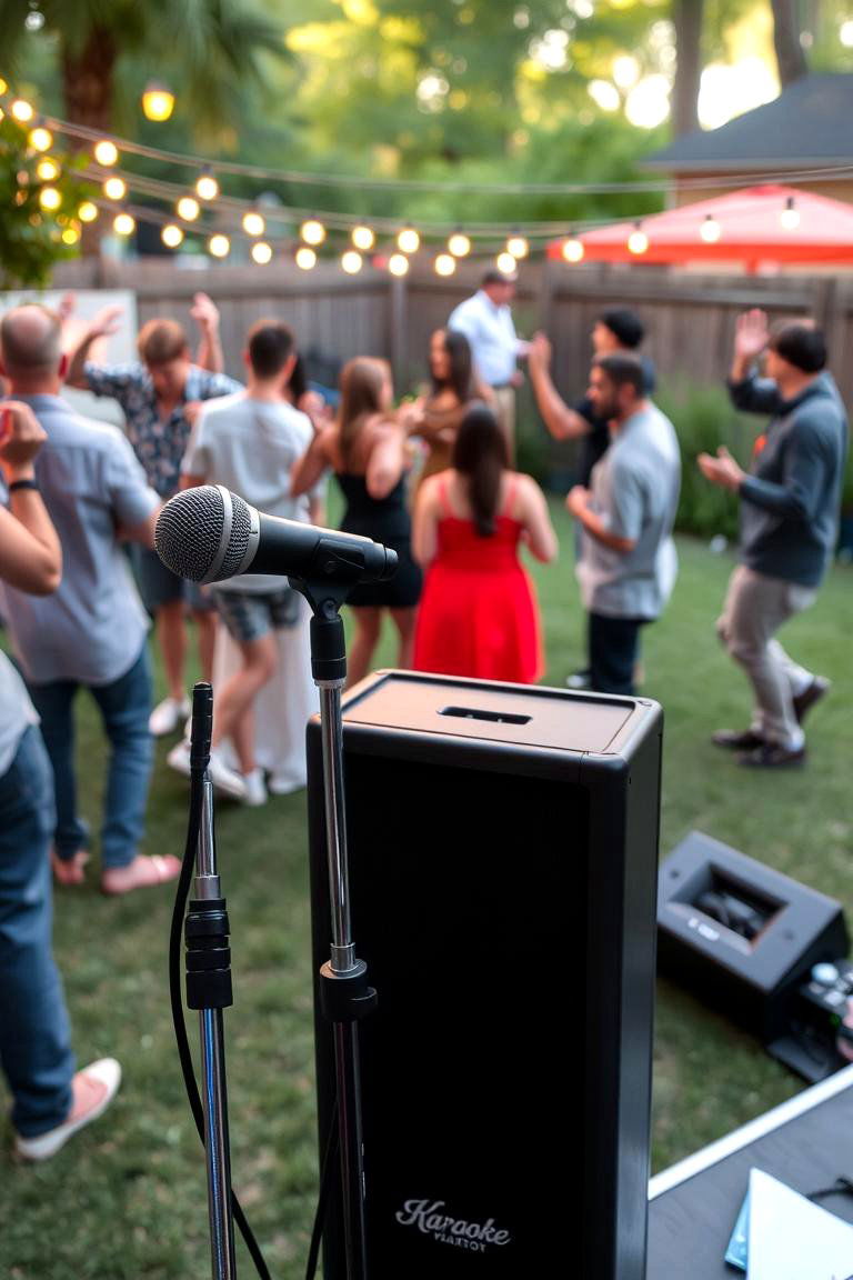 Outdoor Karaoke - 24 Backyard Entertainment Ideas