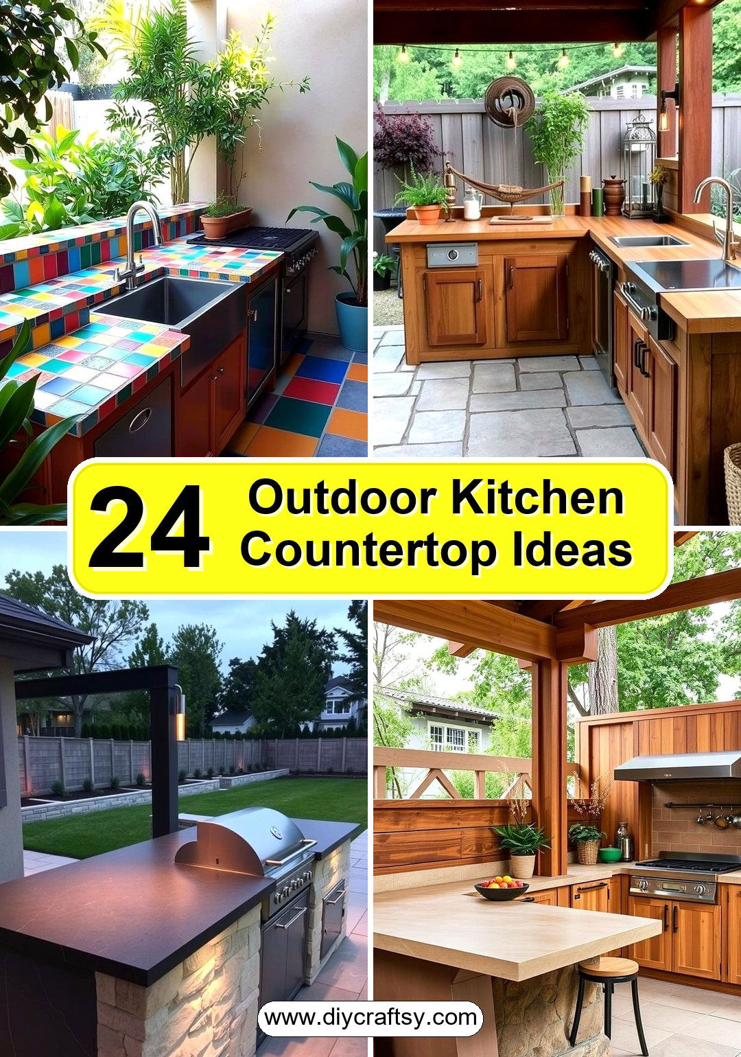 Outdoor Kitchen Countertop Ideas