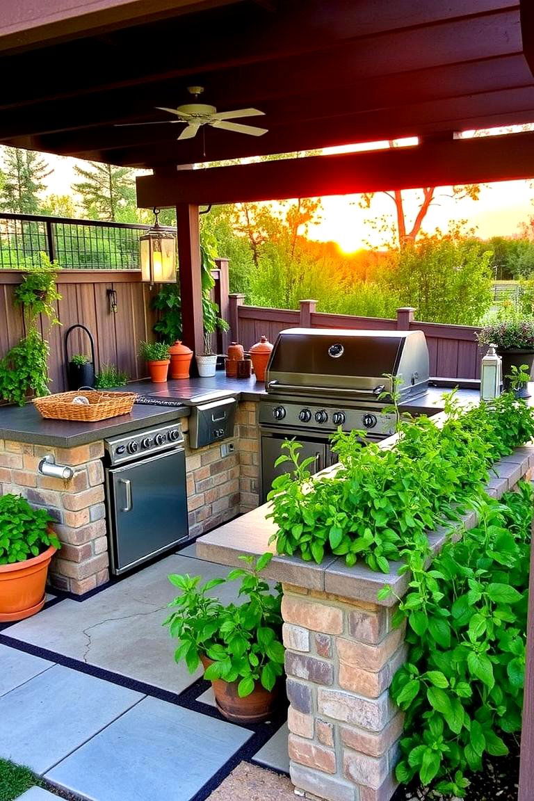 Outdoor Kitchen Garden for Al Fresco Dining - 24 Garden Ideas