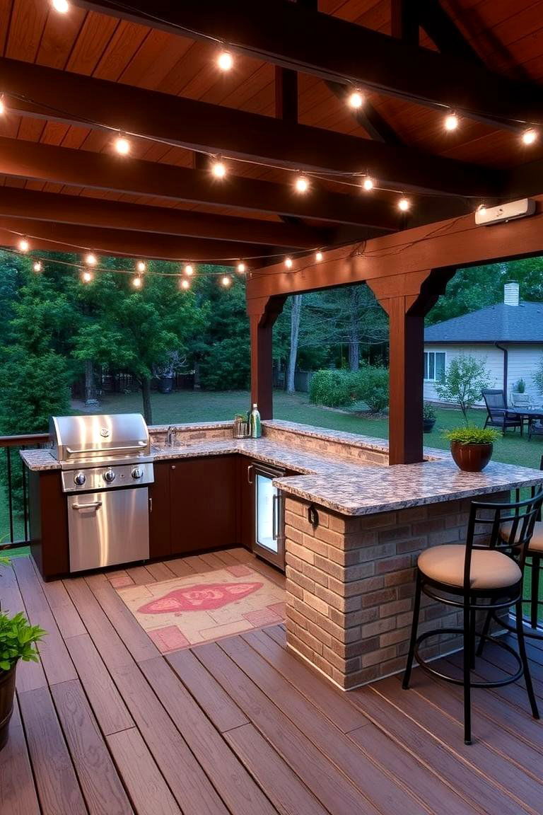 Outdoor Kitchen Oasis - 24 2nd Floor Deck Ideas