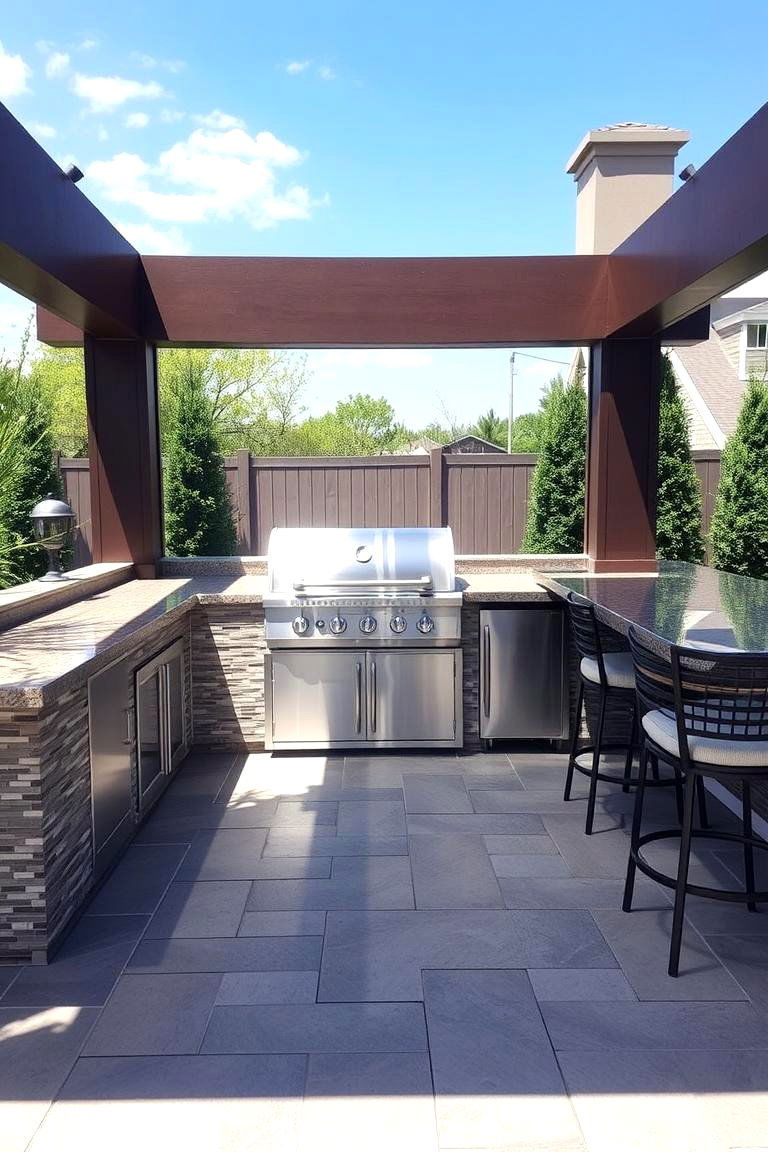Outdoor Kitchen Platform - 24 Platform Deck Ideas