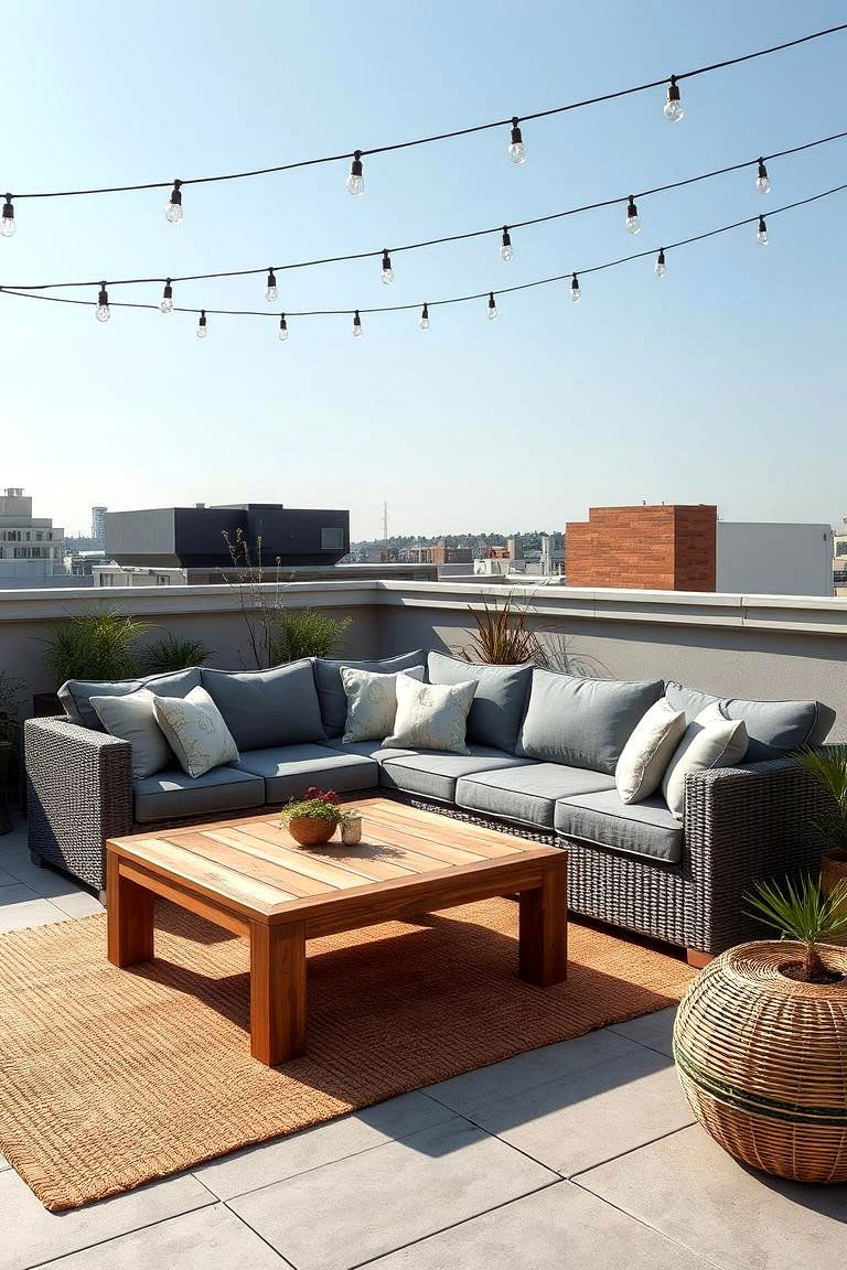 Outdoor Living Room Extension - 24 Rooftop Garden Ideas