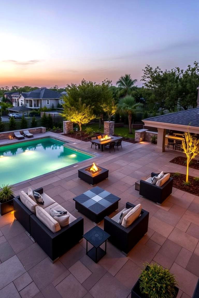 Outdoor Living Space - 24 Pool Deck Ideas