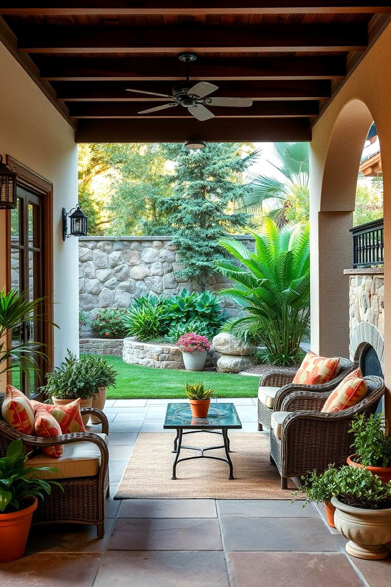 Outdoor Living Spaces - 24 Tuscan Interior Design Ideas