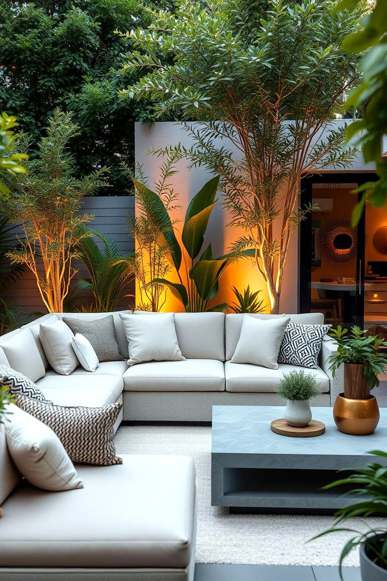 Outdoor Lounge Area - 24 Backyard Oasis Ideas