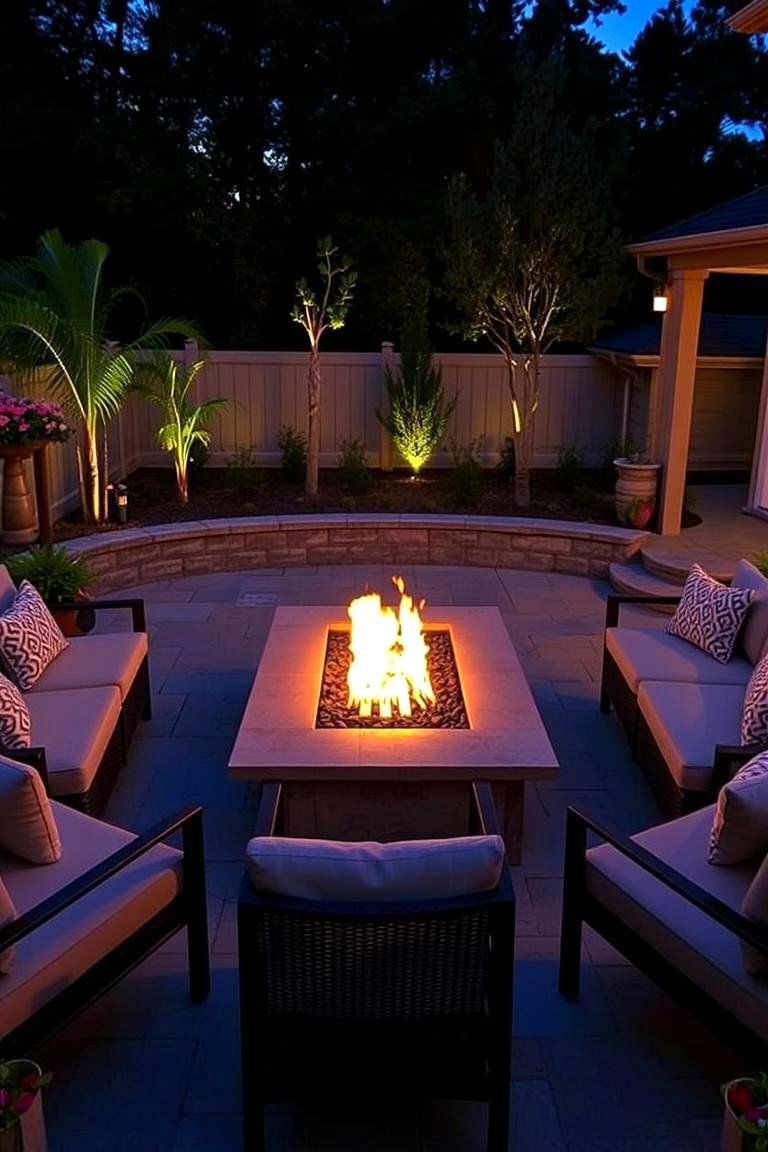 Outdoor Lounge Sunken Fire Pit - 24 Sunken Fire Pit Ideas