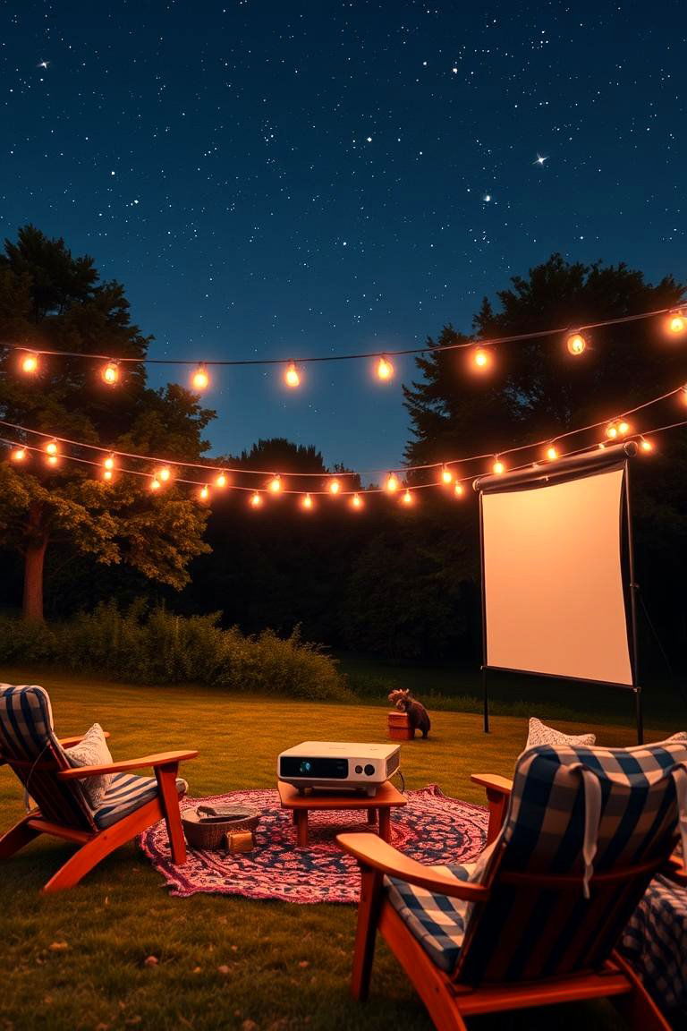 Outdoor Movie Night - 24 Backyard Birthday Party Ideas