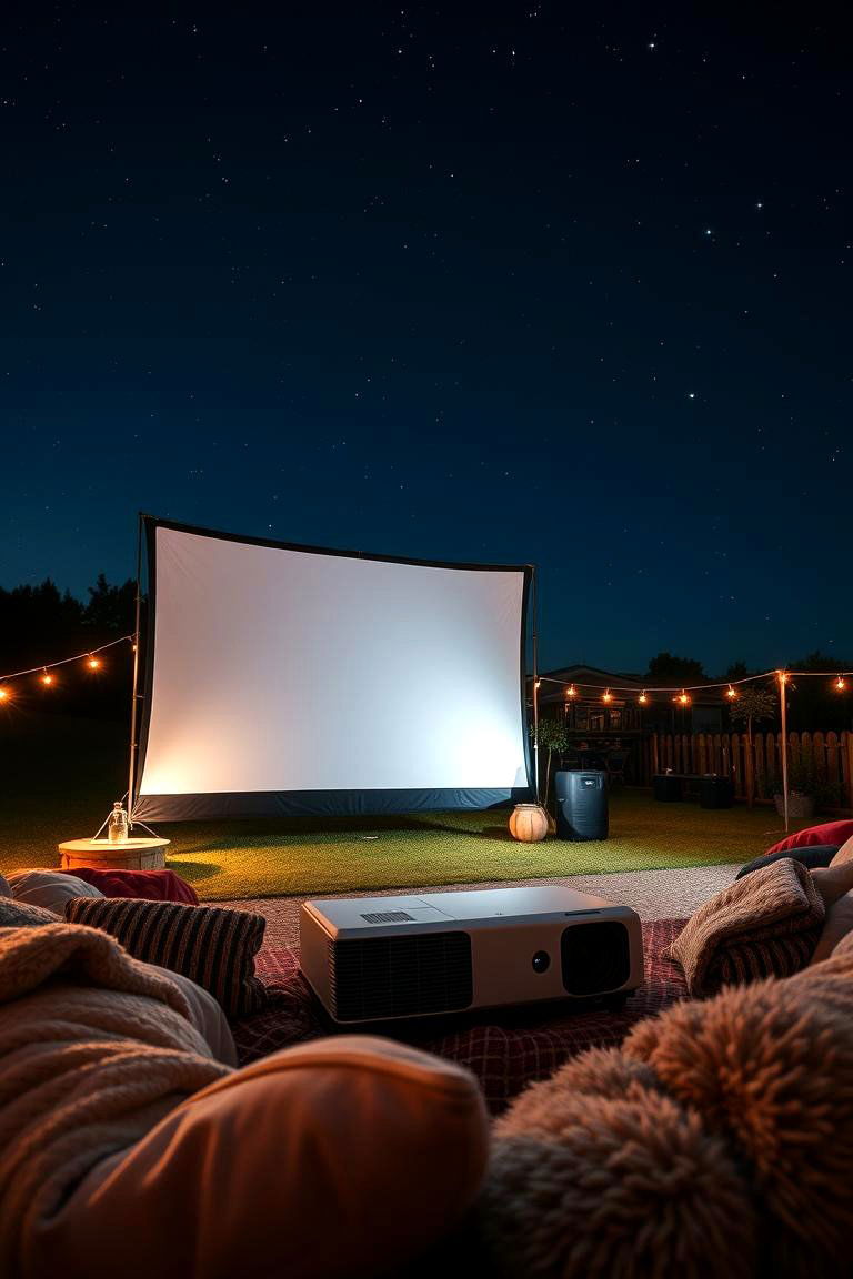 Outdoor Movie Night - 24 Backyard Entertainment Ideas