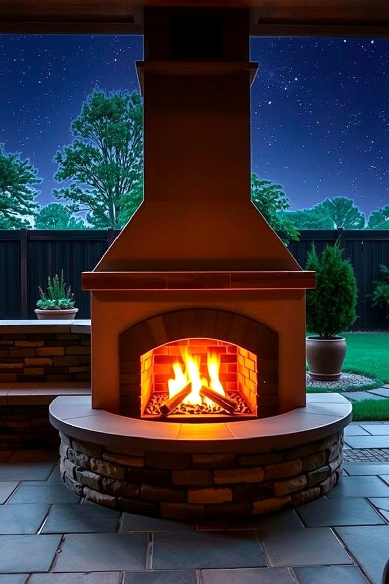 Outdoor Patio Fireplace Hearth - 24 Fireplace Hearth Ideas
