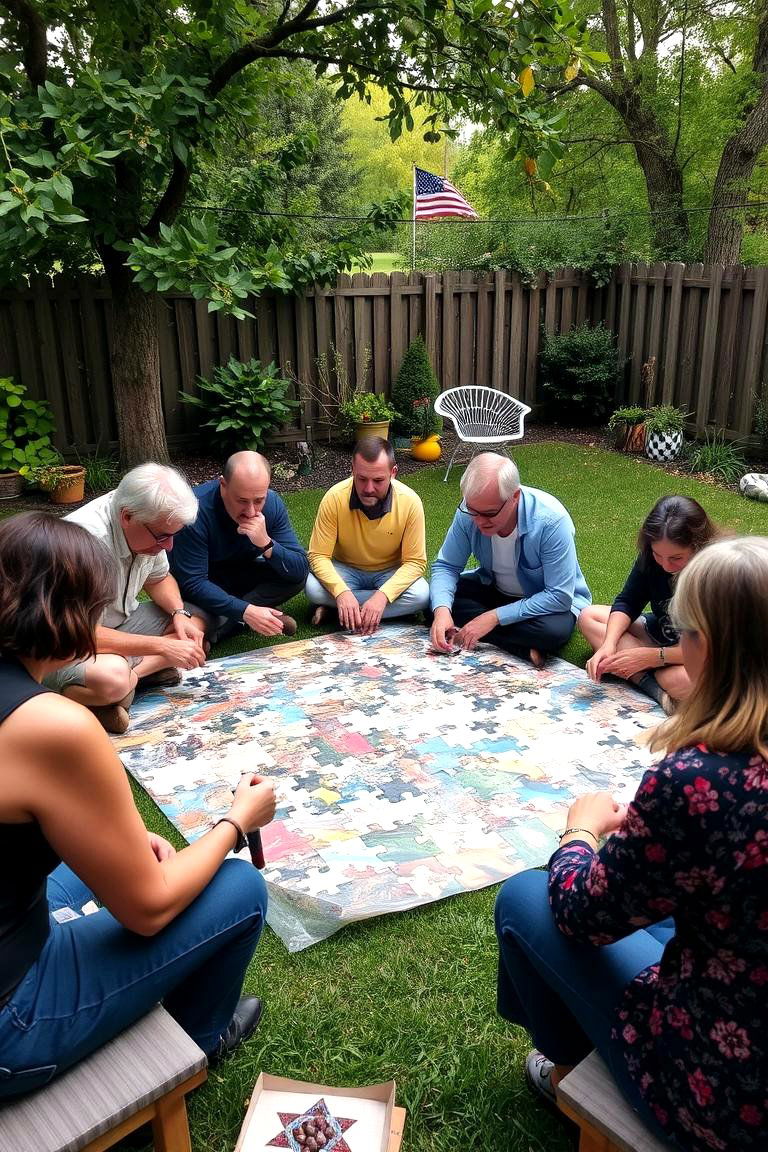 Outdoor Puzzle Party - 24 Backyard Birthday Party Ideas