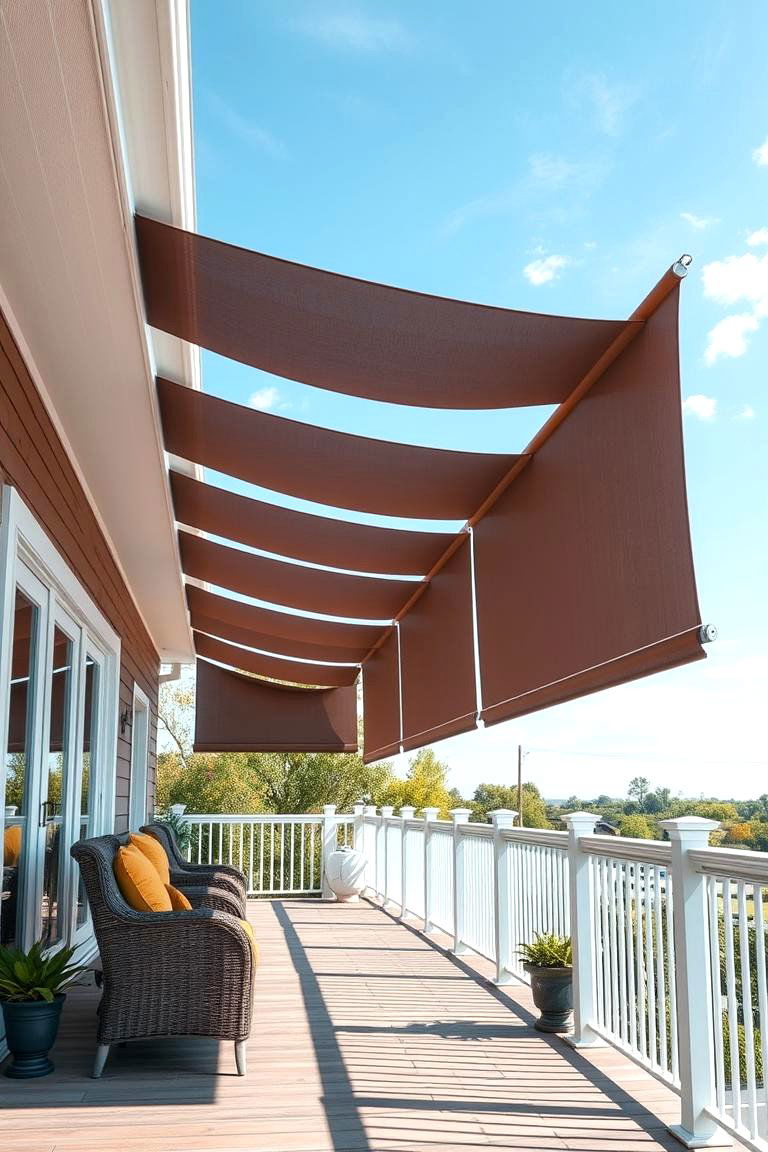Outdoor Roller Shades - 24 Deck Privacy Ideas