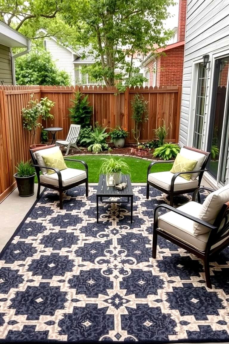 Outdoor Rug Definition - 24 Small Backyard Landscaping Ideas