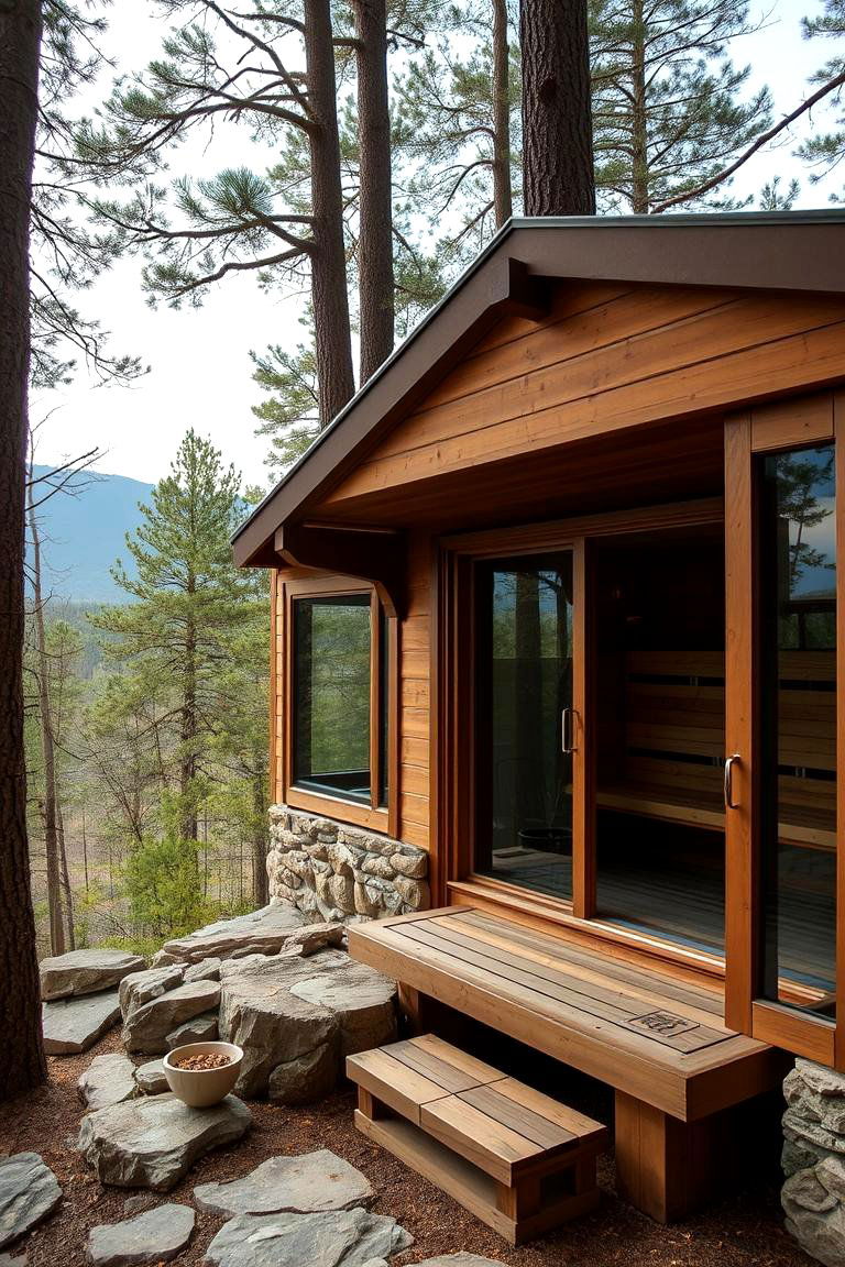 Outdoor Sauna Retreat - 24 Sauna Room Design Ideas