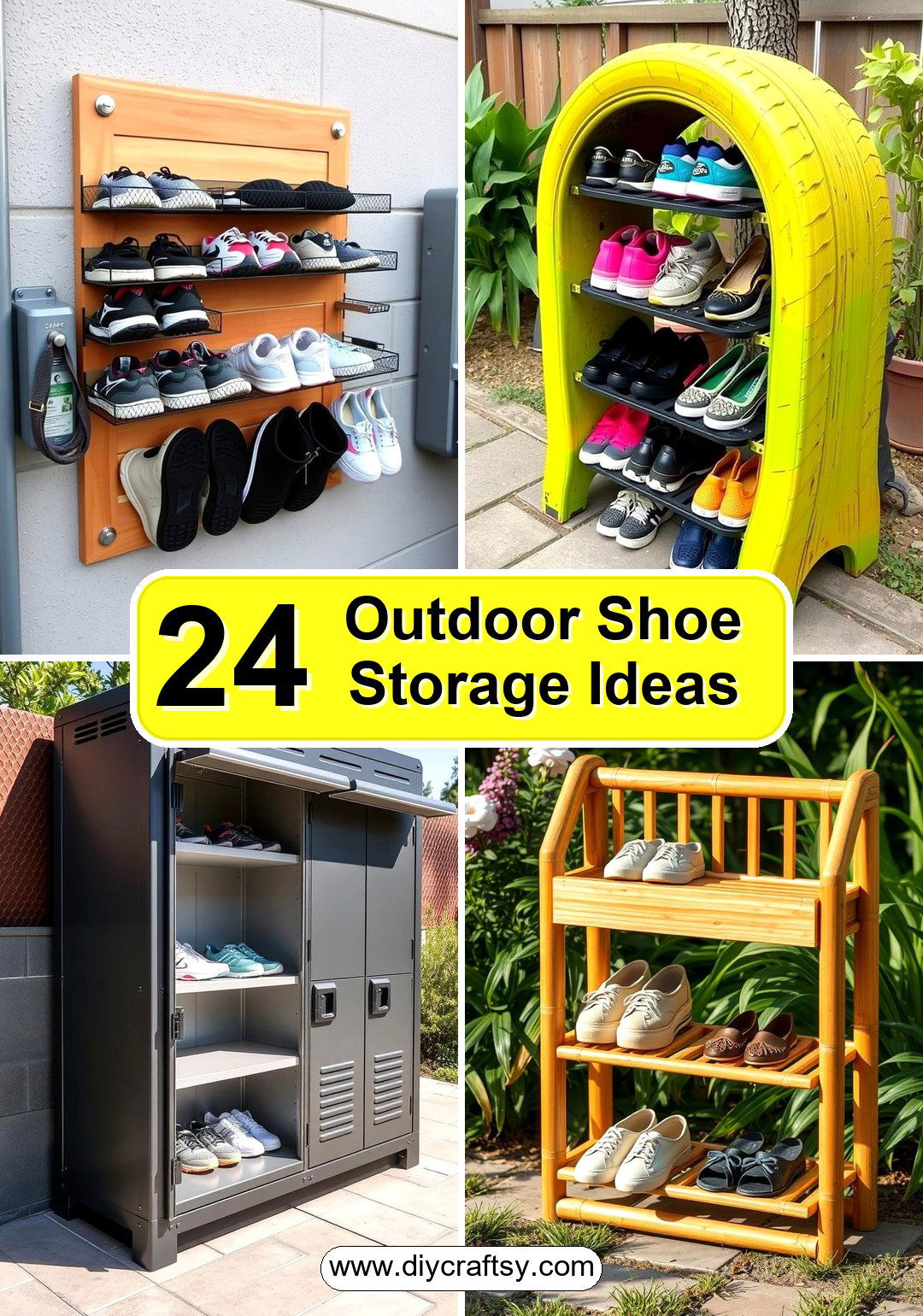 Outdoor Shoe Storage Ideas