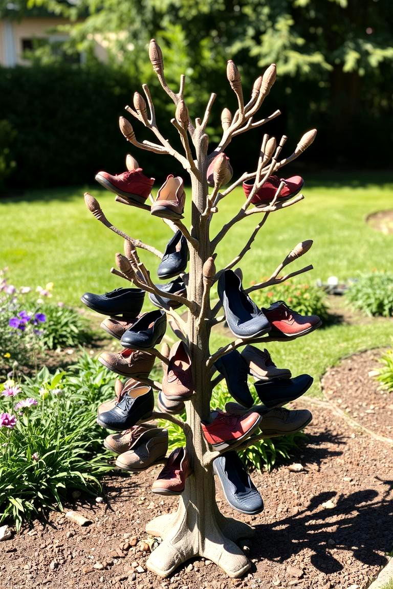 Outdoor Shoe Tree - 24 Outdoor Shoe Storage Ideas