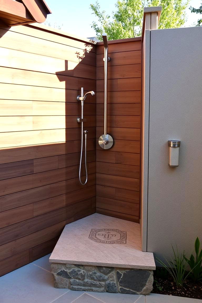 Outdoor Shower - 24 Modern Backyard Ideas