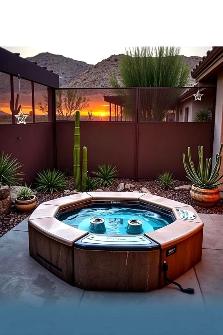 Outdoor Spa Retreat - 24 Arizona Backyard Ideas