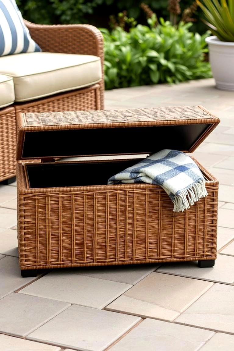 Outdoor Storage Ottoman - 24 Outdoor Storage Ideas
