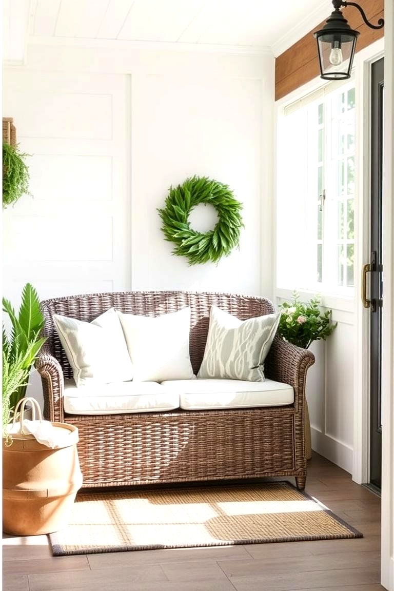 Outdoor Style Entryway Bench - 24 Entryway Bench Ideas