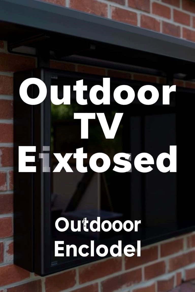 Outdoor TV Enclosure for Protection - 24 Outdoor Tv Ideas