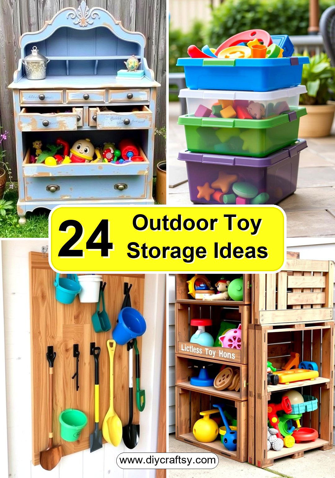 Outdoor Toy Storage Ideas