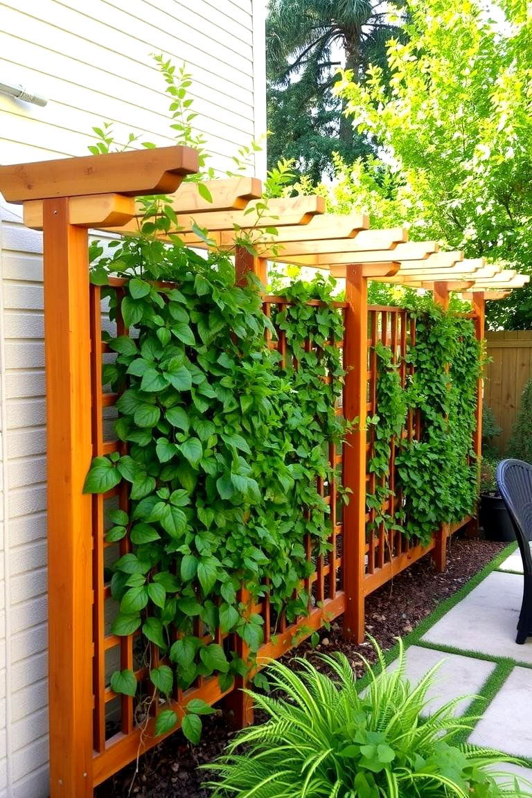 Outdoor Trellises for Growing Privacy - 24 Patio Privacy Ideas