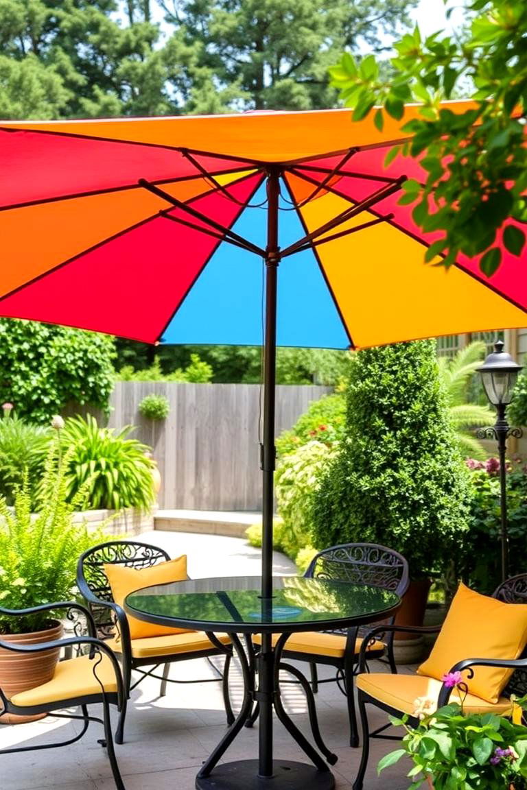Outdoor Umbrella Garden - 24 Garden Shade Ideas