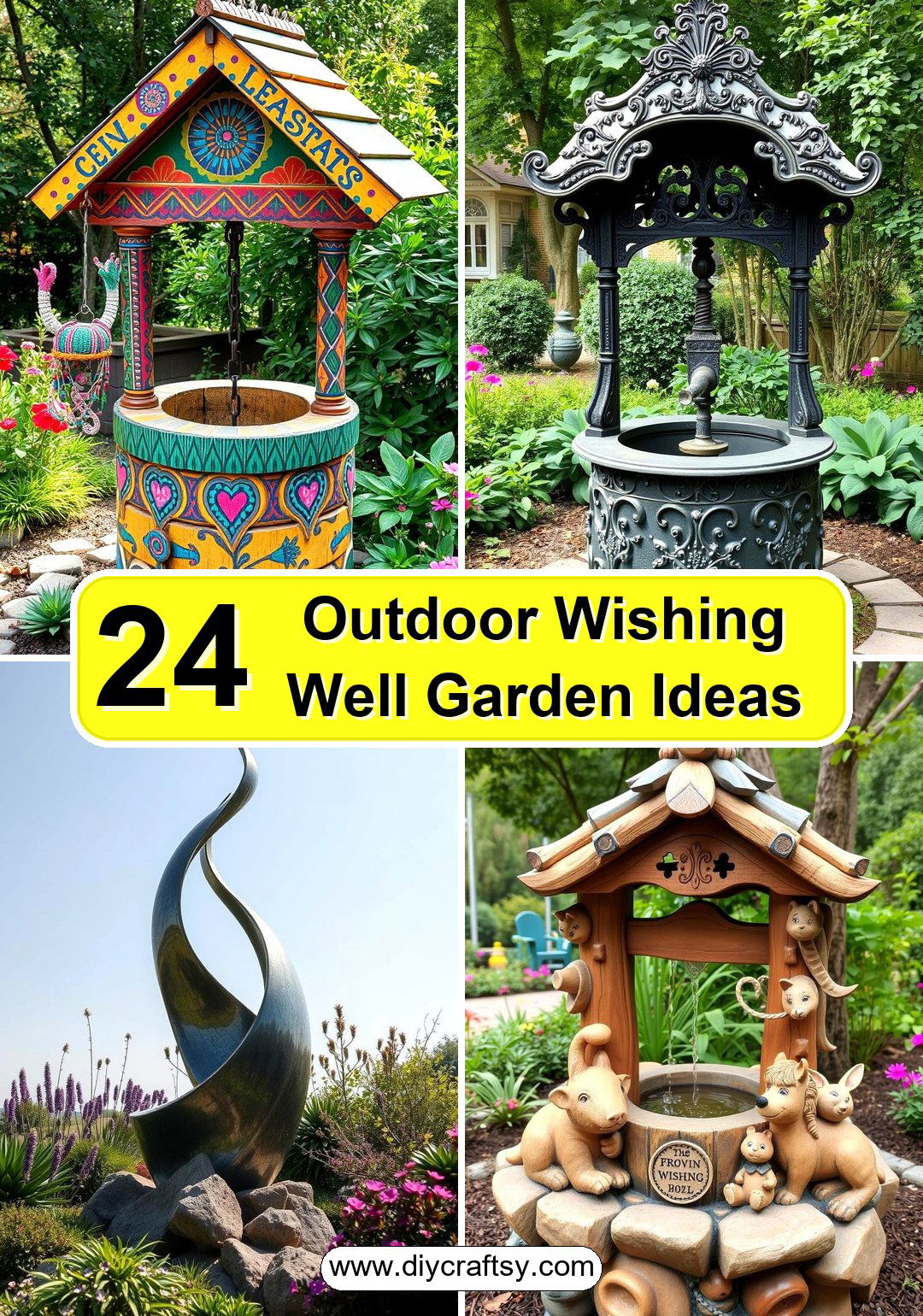Outdoor Wishing Well Garden Ideas