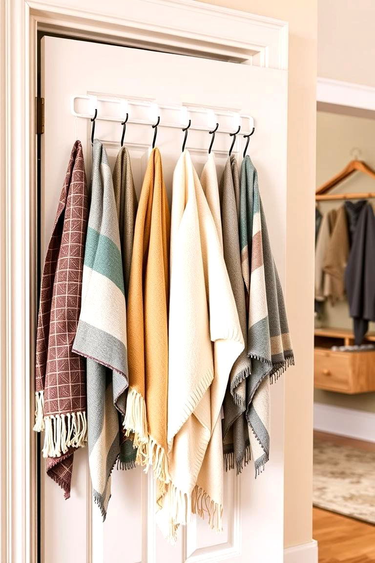 Over the Door Blanket Hanger - 24 Blanket Storage Ideas