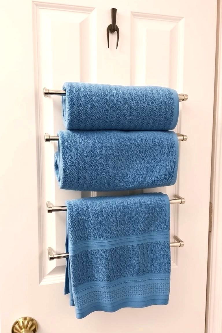 Over the Door Convenience - 24 Towel Display Ideas