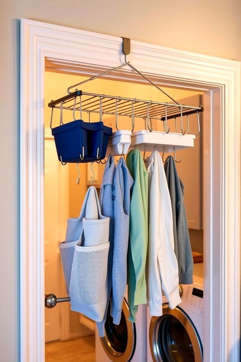 Over the Door Drying Rack - 24 Laundry Room Drying Rack Ideas