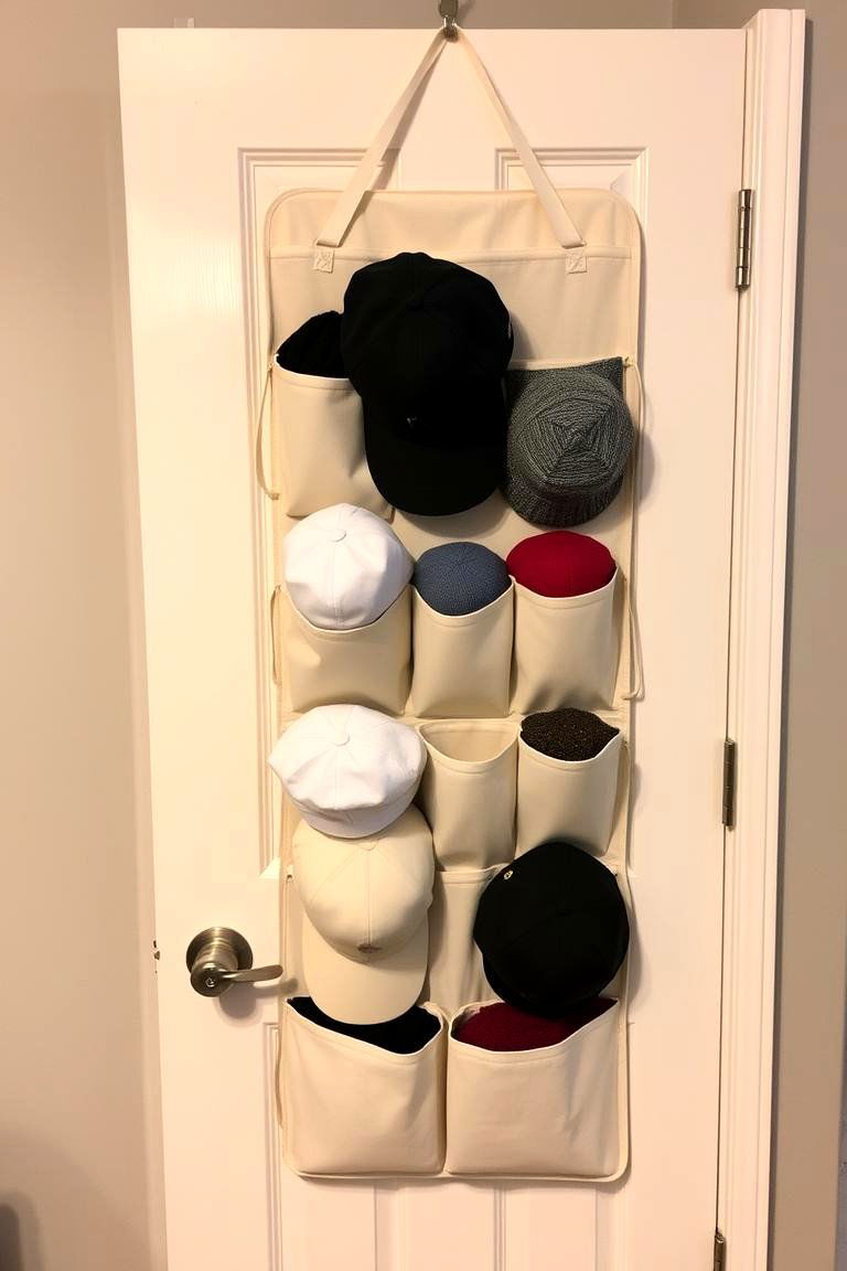 Over the Door Organizers - 24 Hat Storage Ideas