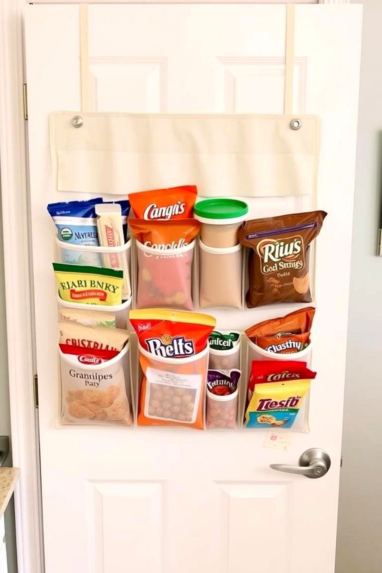 Over the Door Organizers - 24 Snack Storage Ideas