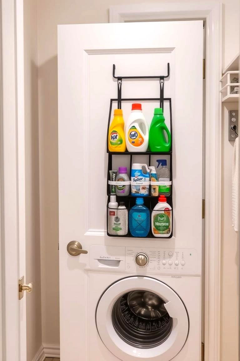 Over the Door Organizers for Detergents - 24 Laundry Detergent Storage Ideas