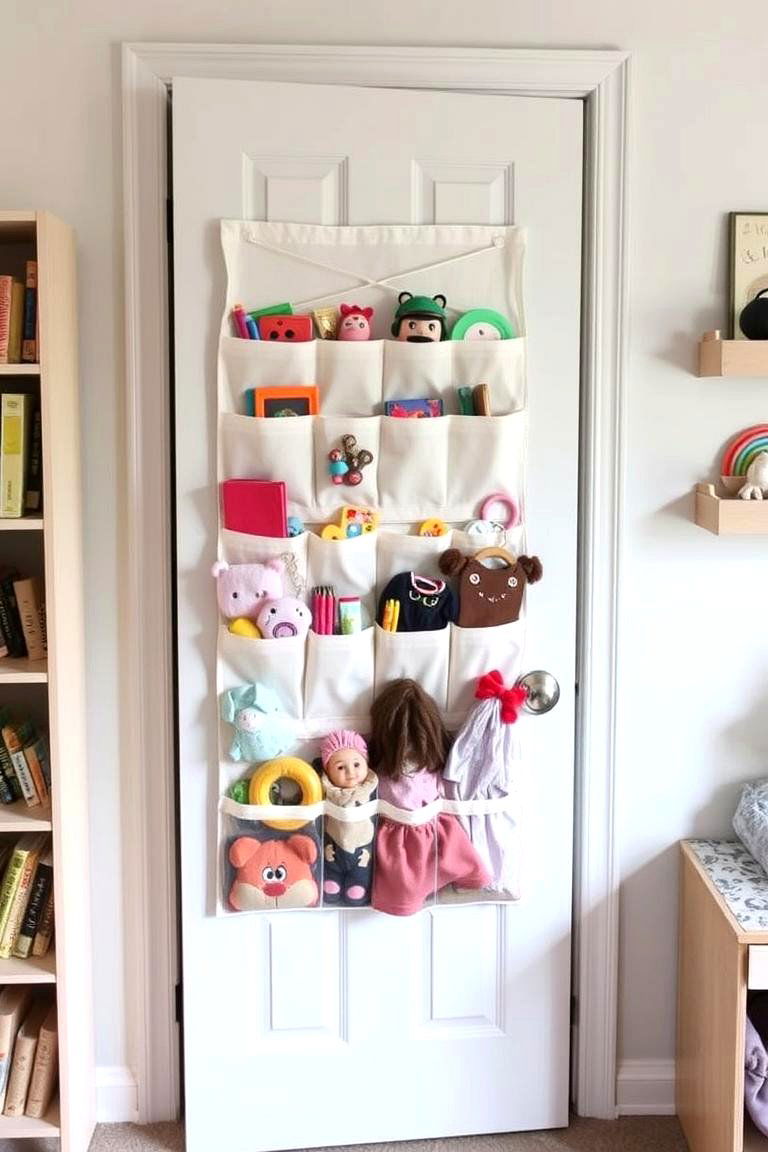 Over the Door Organizers for Quick and Easy Storage - 24 Playroom Storage Ideas