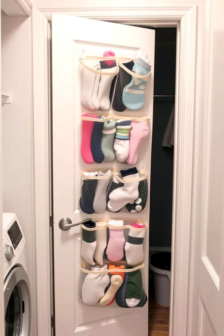 Over the Door Storage Organizer - 24 Laundry Room Shelf Ideas