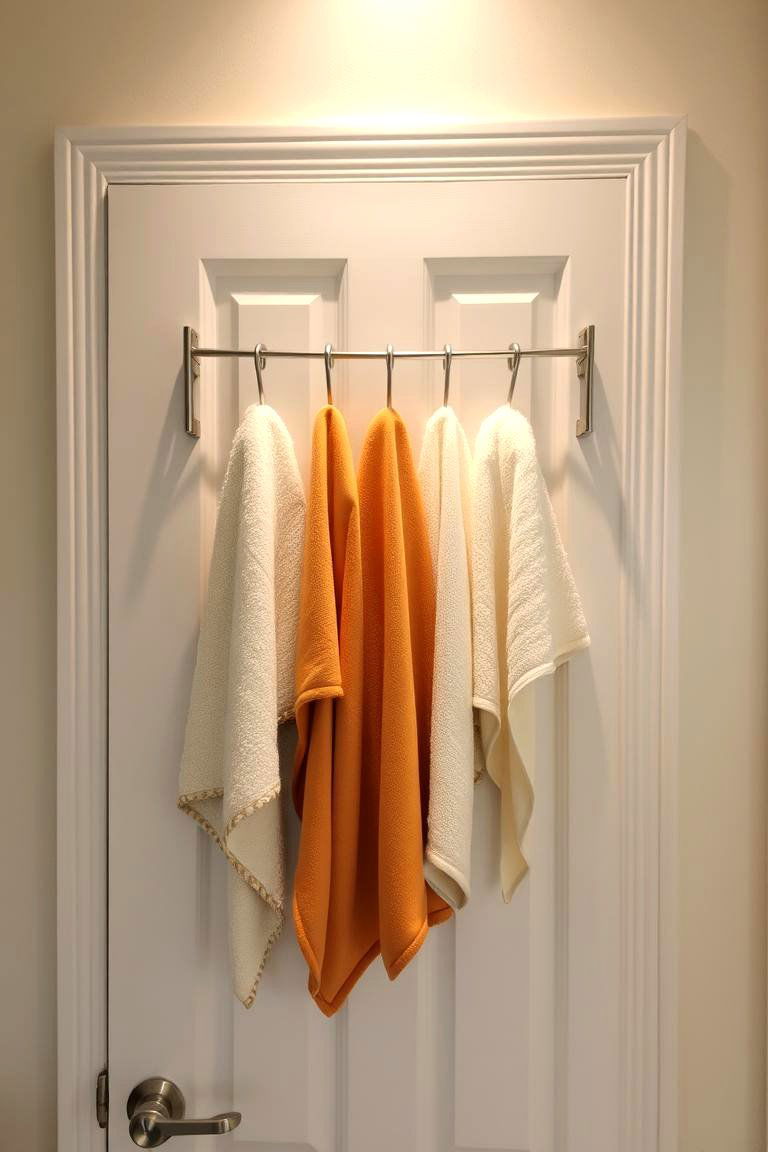 Over the Door Towel Rack - 24 Bathroom Towel Rack Ideas