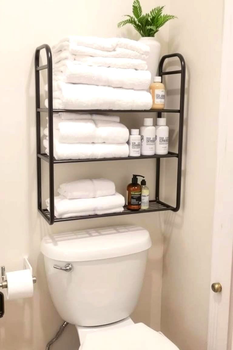 Over the Toilet Shelving for Space Efficiency - 24 Bathroom Shelf Ideas