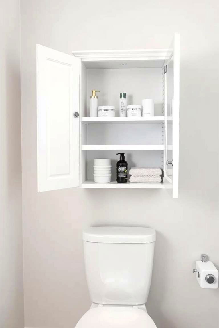 Over the Toilet Storage Units - 24 Bathroom Wall Storage Ideas