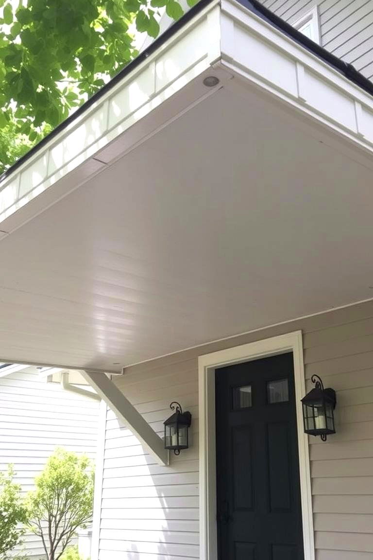 Overhang Roof for Simple Protection - 24 Front Porch Roof Ideas